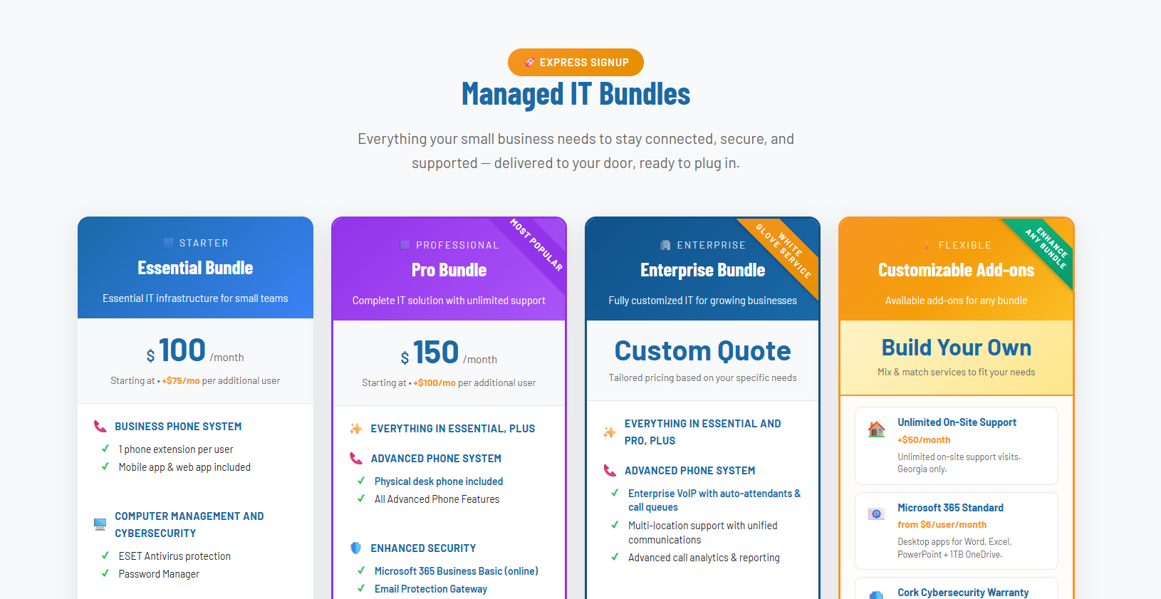 Custom Pricing Widget