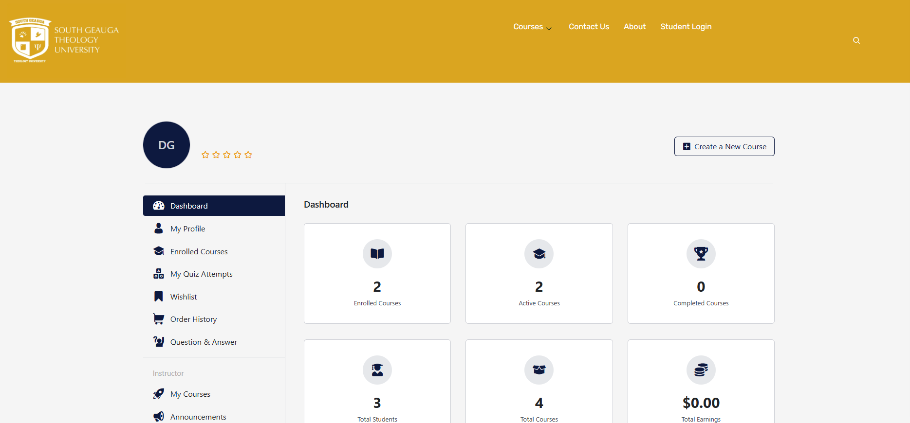 South Geauga Theological University – before