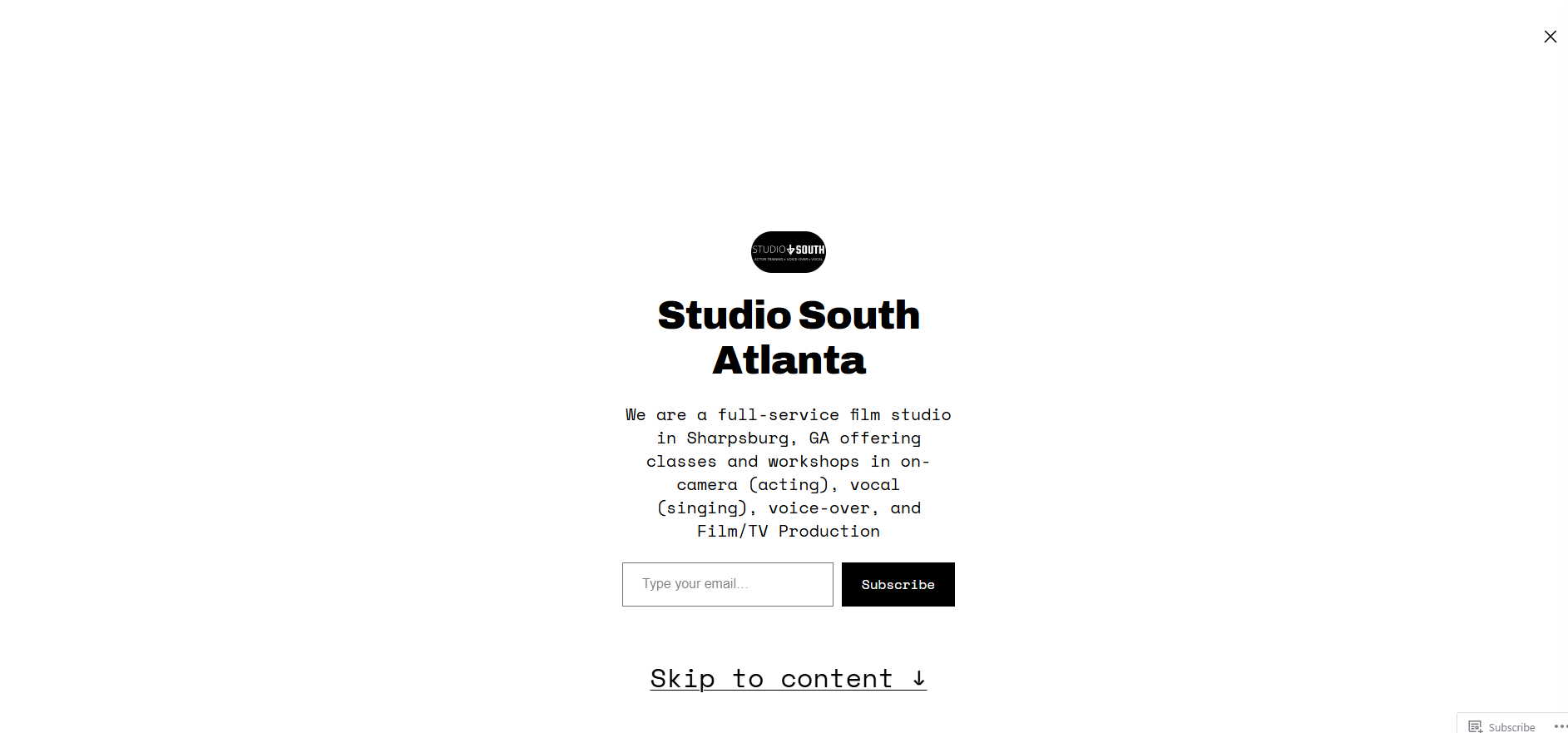 Studio South Atlanta – before